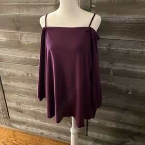 Like New INC Purple off the shoulder blouse.-XL Gently worn once.